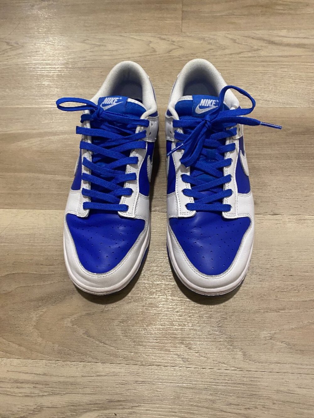 Nike Dunk Low Retro Royal Blue White DD1391-401 Men's Size 9 Excellent Condition - Picture 3 of 14